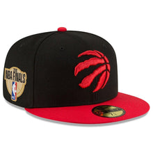 Load image into Gallery viewer, Toronto Raptors New Era 2019 NBA Finals Bound Side Patch Two-Tone 59FIFTY Fitted Hat - Black/Red