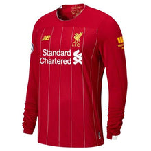 Load image into Gallery viewer, Virgil Van Dijk Liverpool New Balance 2019/20 Home Player Long Sleeve Jersey – Red