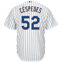 Load image into Gallery viewer, Yoenis Cespedes New York Mets Majestic Official Cool Base Player Jersey - White/Royal