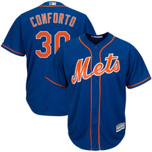 Load image into Gallery viewer, Michael Conforto New York Mets Majestic Alternate Official Cool Base Replica Player Jersey - Royal/White