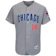 Load image into Gallery viewer, Ben Zobrist Chicago Cubs Majestic Road Flex Base Collection Player Jersey – Gray