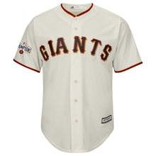 Load image into Gallery viewer, Santiago Casilla San Francisco Giants Majestic World Series Champions Cool Base Jersey - Cream