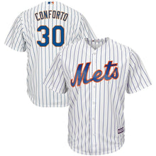 Load image into Gallery viewer, Michael Conforto New York Mets Majestic Alternate Official Cool Base Replica Player Jersey - Royal/White