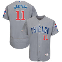 Load image into Gallery viewer, Yu Darvish Chicago Cubs Majestic Road Flex Base Collection Player Jersey – Gray