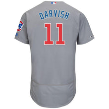 Load image into Gallery viewer, Yu Darvish Chicago Cubs Majestic Road Flex Base Collection Player Jersey – Gray