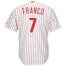 Load image into Gallery viewer, Maikel Franco Philadelphia Phillies Majestic Official Cool Base Player Jersey-Scarlet/White