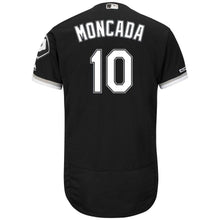 Load image into Gallery viewer, Yoan Moncada Chicago White Sox Majestic Alternate Flex Base Collection Player Jersey – Black/White