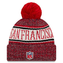 Load image into Gallery viewer, San Francisco 49ers New Era 2019 Knit Hat – Scarlet