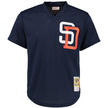 Load image into Gallery viewer, Tony Gwynn San Diego Padres Mitchell &amp; Ness Cooperstown Mesh Batting Practice Jersey - Navy