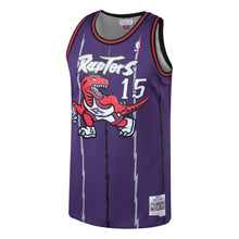Load image into Gallery viewer, Vince Carter Toronto Raptors Mitchell &amp; Ness 1997-98 Hardwood Classics Swingman Jersey - White/Purple