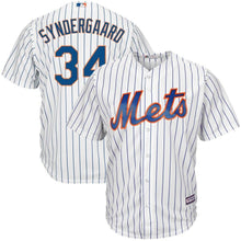 Load image into Gallery viewer, Noah Syndergaard New York Mets Majestic Home Big &amp; Tall Cool Base Player Jersey - White/Royal
