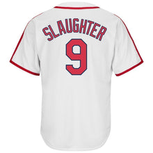 Load image into Gallery viewer, Enos Slaughter St. Louis Cardinals Majestic Cooperstown Collection Cool Base Player Jersey – Light Blue/White