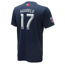 Load image into Gallery viewer, Juan Agudelo New England Revolution 2018 Primary Player Jersey – Navy