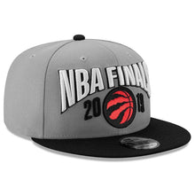Load image into Gallery viewer, Men's Toronto Raptors New Era Graphite/Black 2019 Eastern Conference Champions Locker Room 9FIFTY Adjustable Hat
