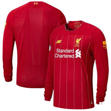 Load image into Gallery viewer, Liverpool New Balance 2019/20 Home Long Sleeve Jersey – Red