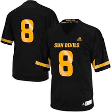 Load image into Gallery viewer, No. 8 Arizona State Sun Devils Replica Football Jersey - Black